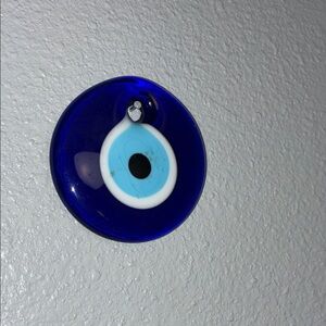 Blue Glass Evil Eye Wall Accent - Brand: